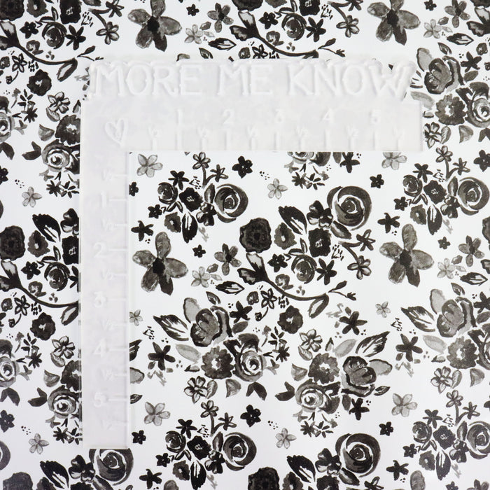 Black & White Teacup | 18" Luxe Vinyl Roll - Mid-Weight
