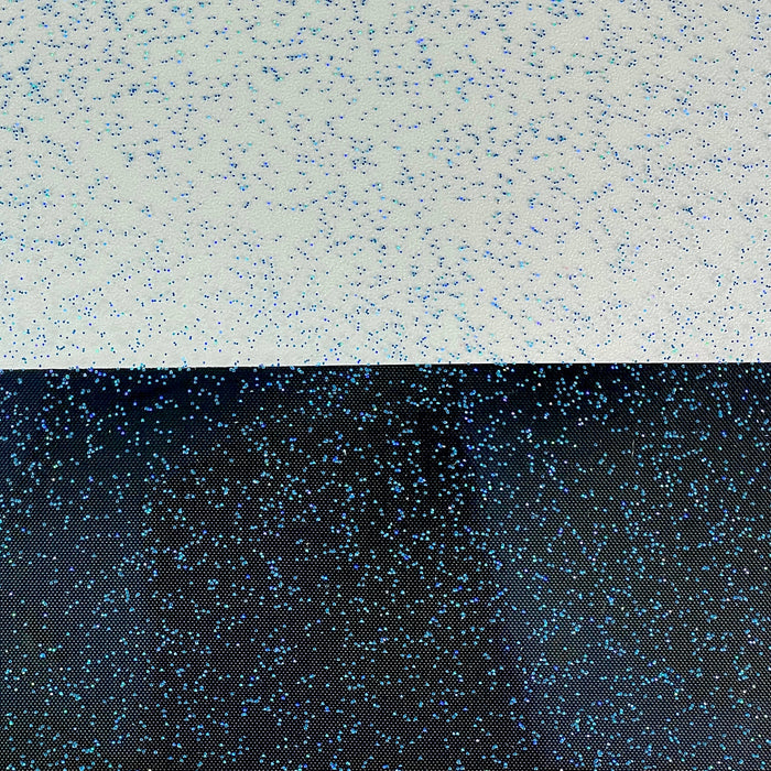 Blue Glitter | 18" Clear TPU Vinyl Roll