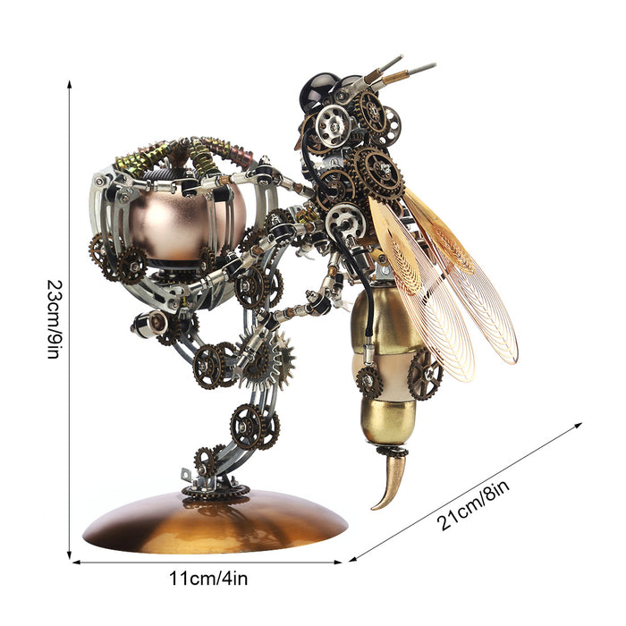 Bluetooth Speaker DIY Mechanical Wasp Assembly Steampunk Metal Model kit