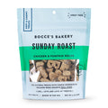 Bocce's Bakery Sunday Roast chicken and pumpkin soft and chewy all natural dog treats in packaging front.