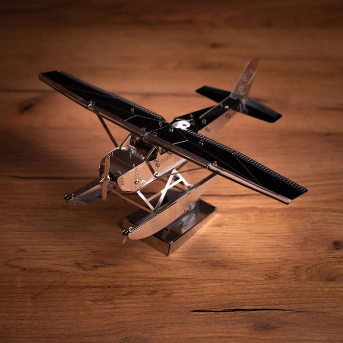 Breeze Drifter Cessna Seaplane Mechanical 3D Metal Aircraft Kit for Aviation Lovers 81PCS
