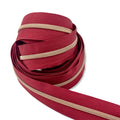 Brick Red | #3 Rose Gold Zipper by the Yard - 3 Yard Singles