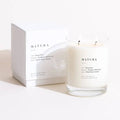 Brooklyn Candle Studio Matcha scented classic 2-wick soy wax candle with gift box, on a white background.