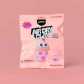 A pink sealed pouch of OMY Air Dry Clay 'Bubble' mini kit DIY, featuring a cute bubble cup illustration on the front, set against a solid pink background.