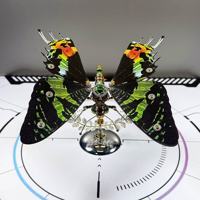 Build Your Own Steampunk Papilio phorcas Butterfly 3D Metal Model Kit for Beginner