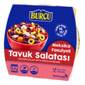Burcu Mexican Bean Chicken Salad brings together tender chicken, colorful vegetables, and hearty Mexican beans in a ready-to-eat Mediterranean-style meal.