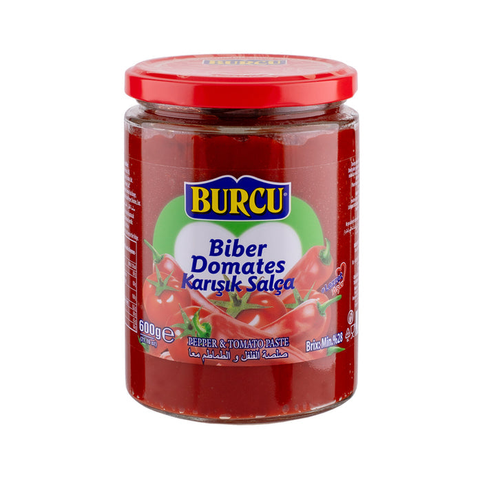 Burcu Pepper Tomato Paste brings together sun-ripened tomatoes and red peppers for a rich, concentrated flavor that forms the base of countless traditional dishes.