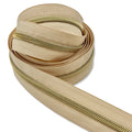 Buttercream  | #5 Light Gold Zipper by the Yard - 3 Yard Singles