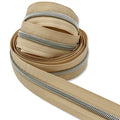 Buttercream  | #5 Nickel Zipper by the Yard - 3 Yard Singles