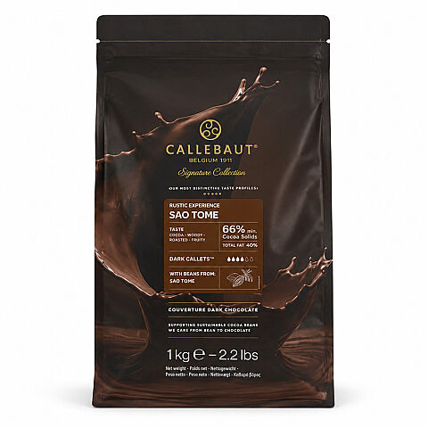 Callebaut Original Chocolate Rustic Sao Tome is a premium 66% cocoa dark couverture chocolate crafted from carefully selected cocoa beans sourced from Sao Tome, one of Africa’s most distinctive cocoa islands.