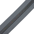 Charcoal Gray | #5 Midnight Rainbow Zipper by the Yard - 3 Yard Singles