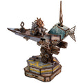 Chinese Ancient Fast attack Craft Warship Mechanical 3D Wooden Model Building kits 248PCS