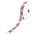 Christmas Ho Ho Ho Grosgrain Ribbon, 5/8-Inch, 10-Yard