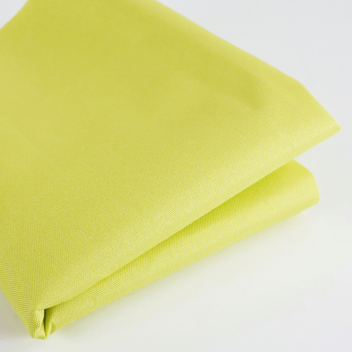 This waterproof canvas lite is a bright shade of green with yellow undertones. This specific photo is of the canvas folded.