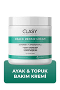 Clasy Care Crack Repair Heel Cream is specially formulated to help restore dry, rough, and cracked heels.