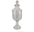 Clear Glass Apothecary Candy Jar, 18-Inch, Trumpet