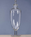 Clear Glass Apothecary Candy Jar, 20-Inch, Pedestal