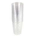 Clear Plastic Cups Tumbler 10 oz, 3-Inch, 15-Piece