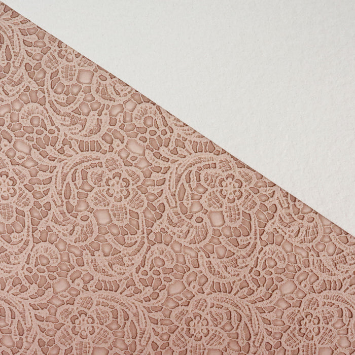Cloud Pink Lace | 18" Mid-Weight Vinyl Roll
