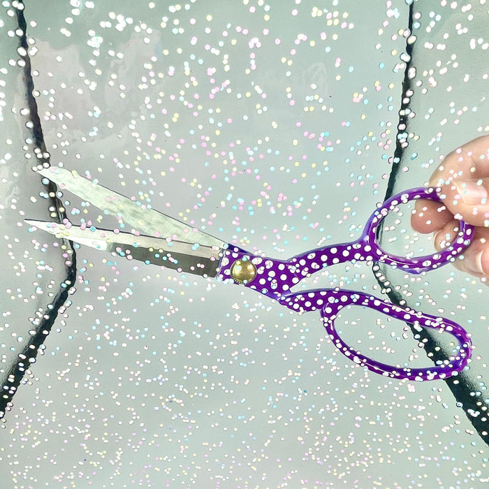 Confetti | 18" Clear with Glitter TPU Vinyl Roll