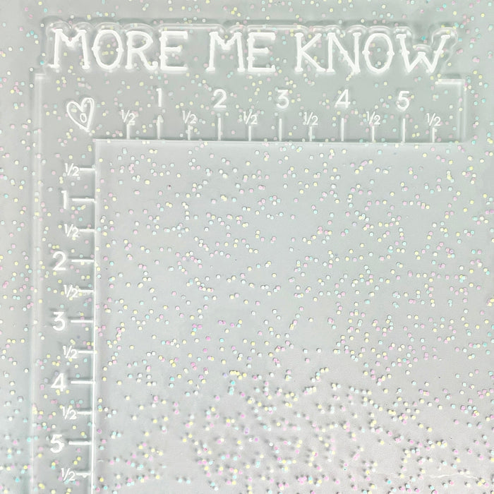 Confetti | 18" Clear with Glitter TPU Vinyl Roll