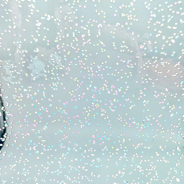 Confetti | 18" Clear with Glitter TPU Vinyl Roll
