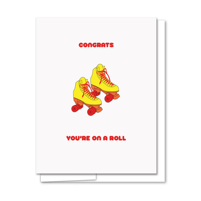 "Congrats, You're On a Roll" Greeting Card