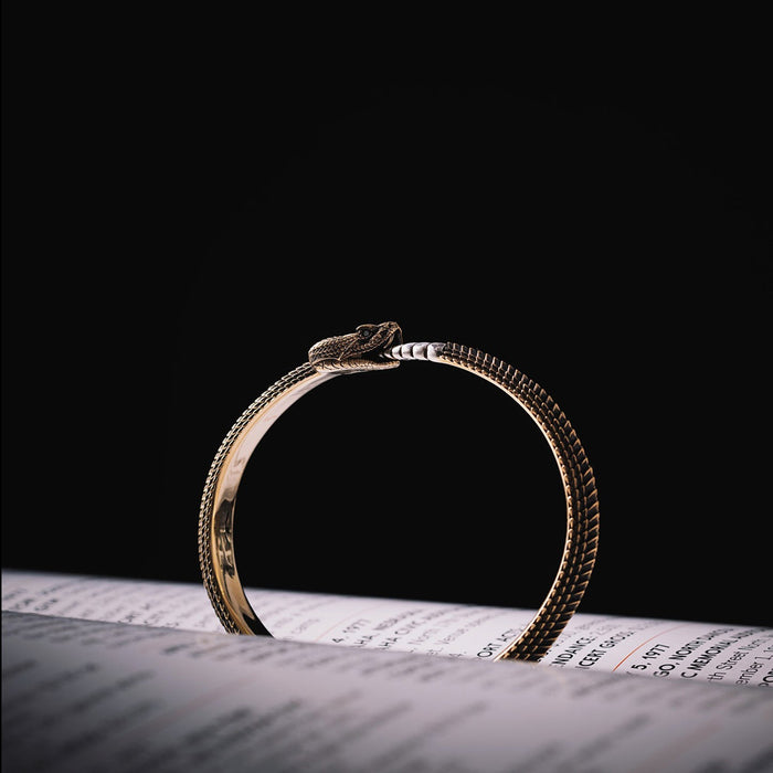 coppertistwu Brass Ouroboros Eatting Tail Bracelet 2.0