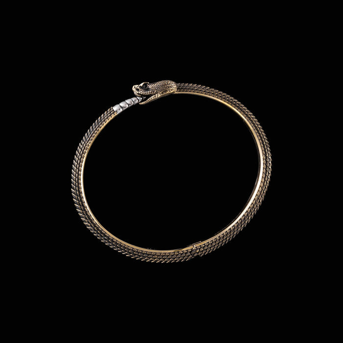 coppertistwu Brass Ouroboros Eatting Tail Bracelet 2.0