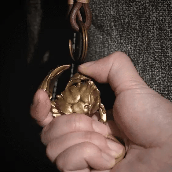 Coppertistwu Crab Keychain