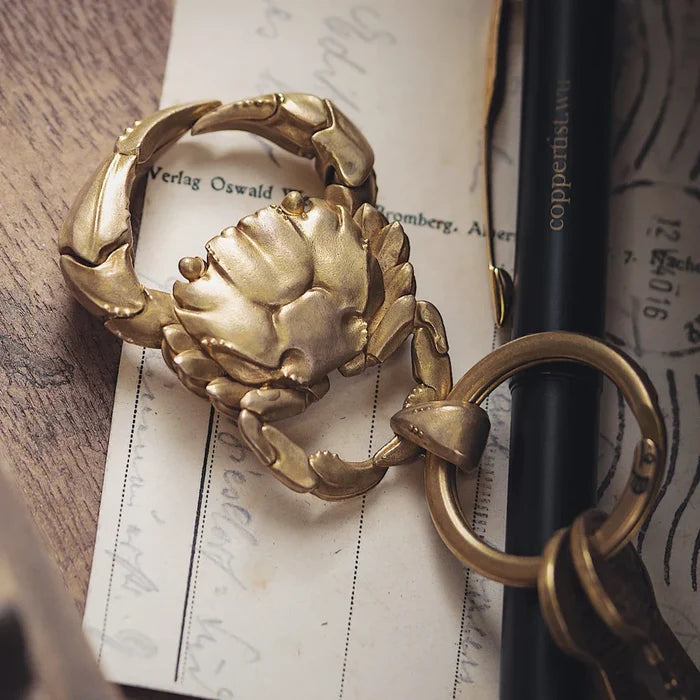Coppertistwu Crab Keychain