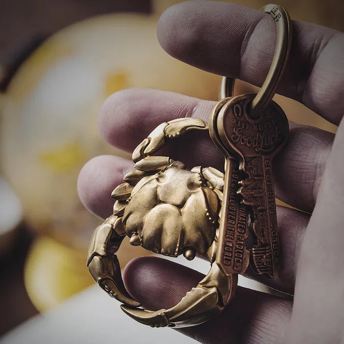 Coppertistwu Crab Keychain