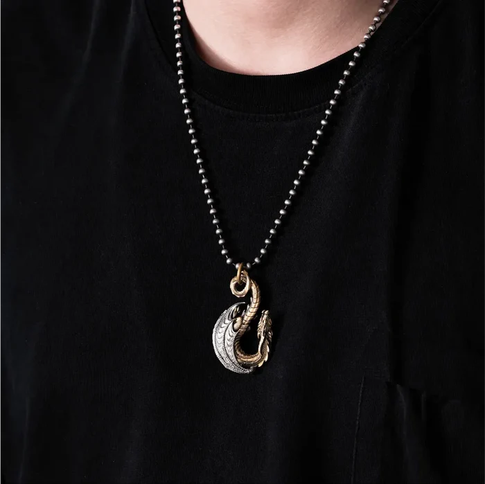 Coppertistwu Dragon Hook Keychain