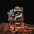 Coppertistwu Dragon Treasure Chest Pendant