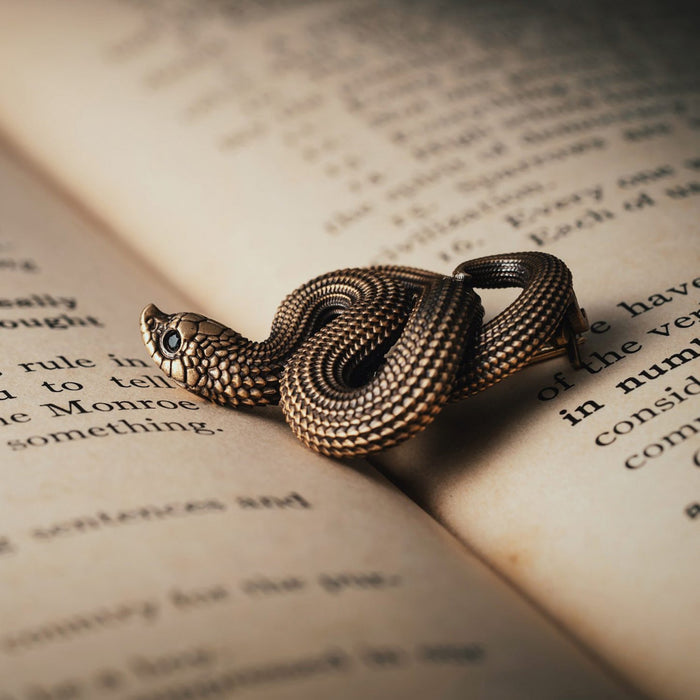 coppertistwu Hognose Snake Brooch
