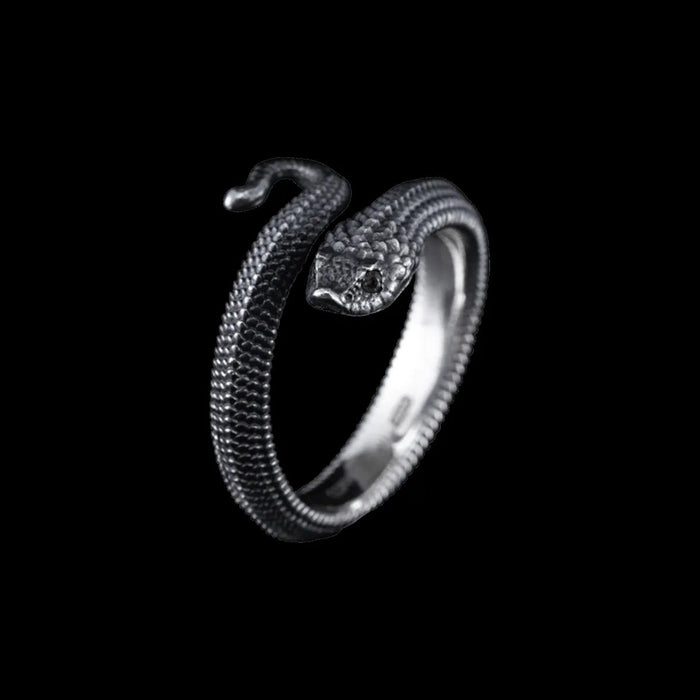 Coppertistwu Hognose Snake Ouroboros Snake Ring