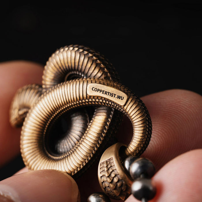 coppertistwu Hognose Snake Pendant