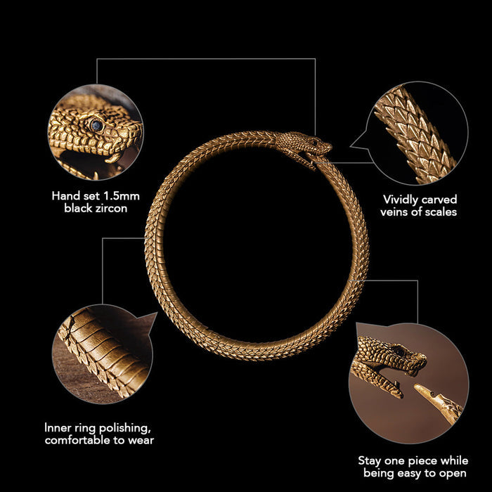 coppertistwu Mems Ouroboros Bracelet Jewelry