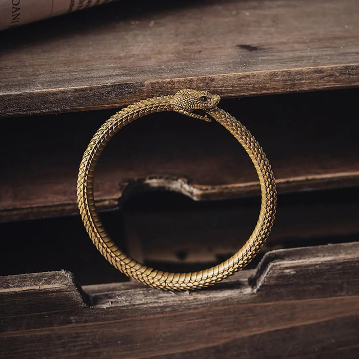 coppertistwu Mems Ouroboros Bracelet Jewelry