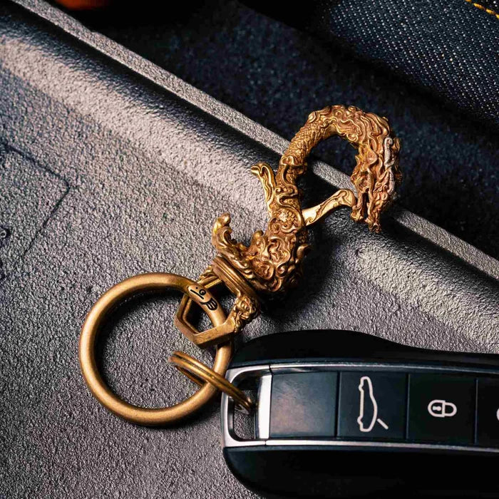 Coppertistwu Multi-functional Eastern Dragon Dragon Keychain Bottle Opener