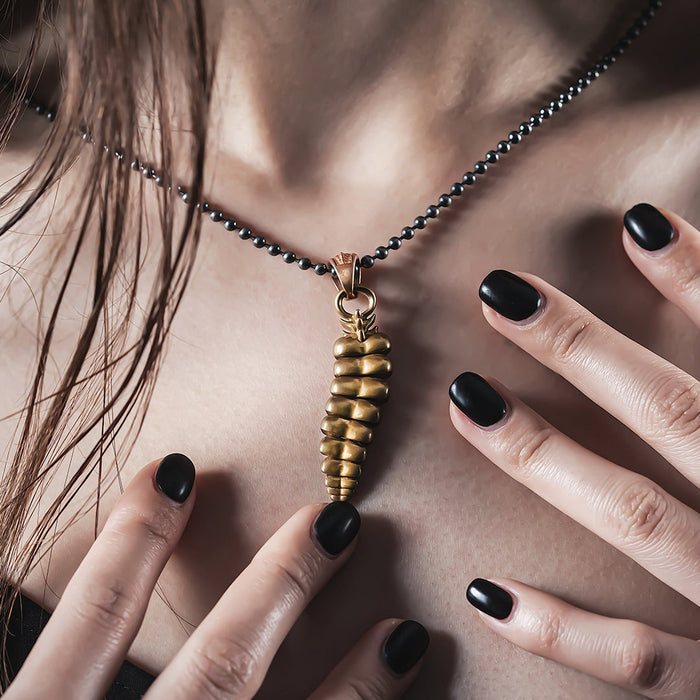 coppertistwu Rattlesnake Tail Necklace