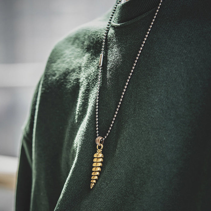 coppertistwu Rattlesnake Tail Necklace