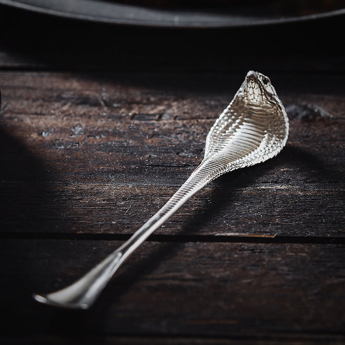 coppertistwu Silver Cobra Coffee Spoon