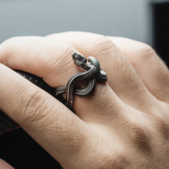 Coppertistwu Snake Ring