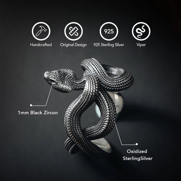 Coppertistwu Snake Ring