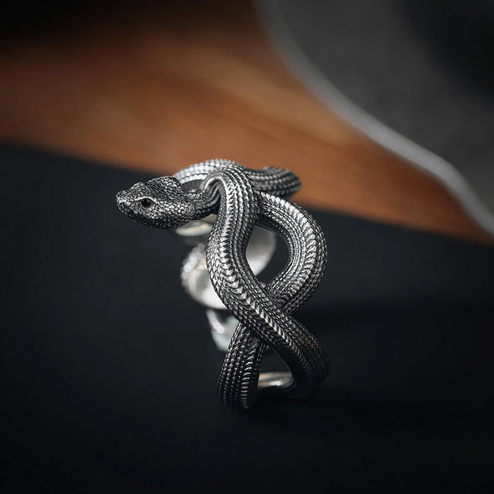 Coppertistwu Snake Ring