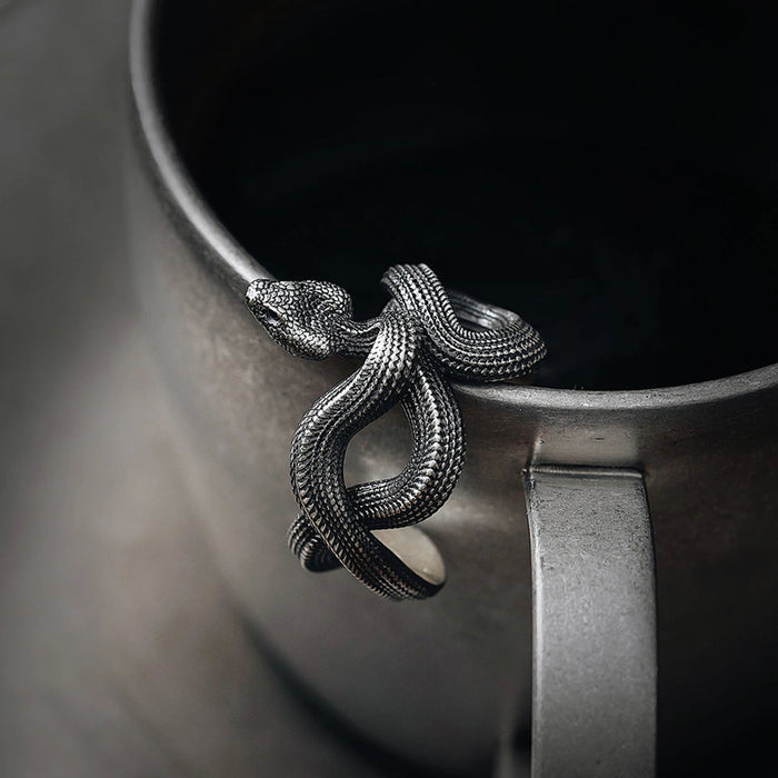 Coppertistwu Snake Ring