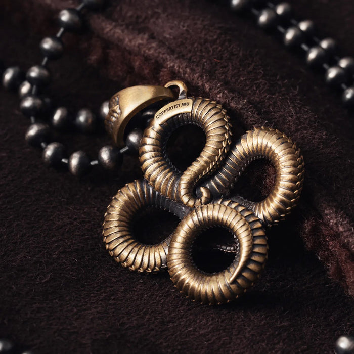 coppertistwu Twisted Snake Pendant