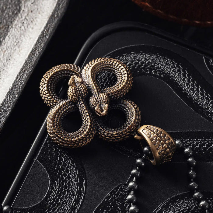coppertistwu Twisted Snake Pendant