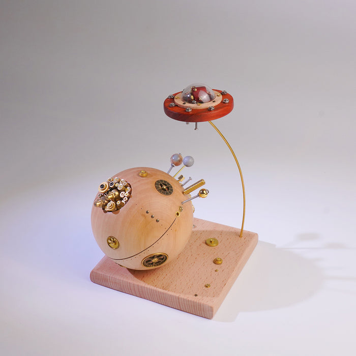 Creative Wooden Metal Model Traveler Series Wood Crafts for Home Decor